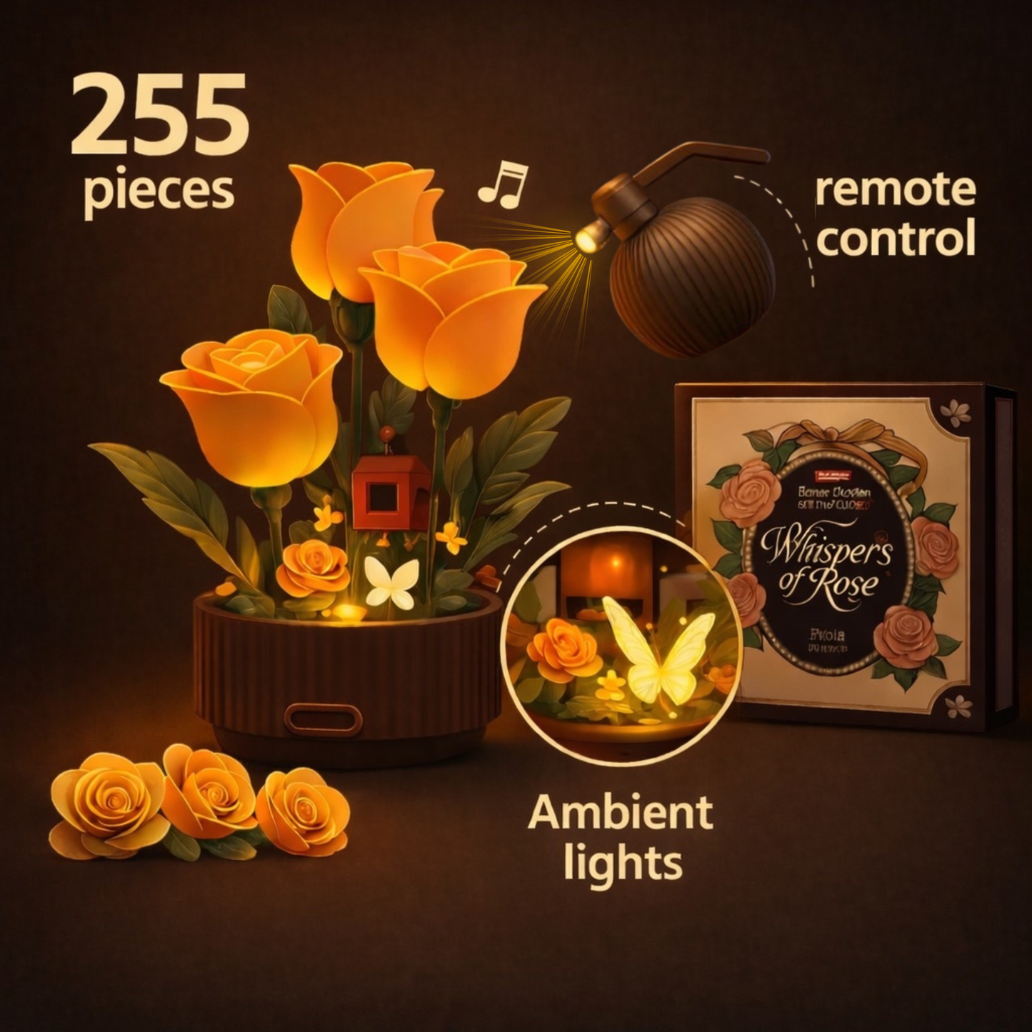 Kit Ramo De Rosas Con Floración Automática Para Construir